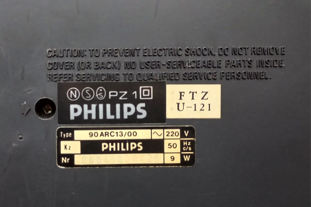 Philips 90 ARC13 Clock Radio Cassette Recorder
