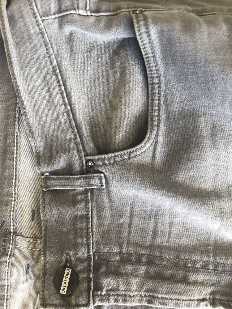 Duże szare jeansy Oklahoma 190 cm