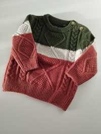 Sweter w warkocze 12% wełna Next