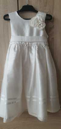 Sukienka ecru biała dla dziewczynki