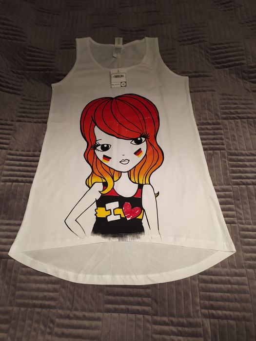 Nowy t-shirt tunika na ramiączkach damska c&a r. 170  S 36