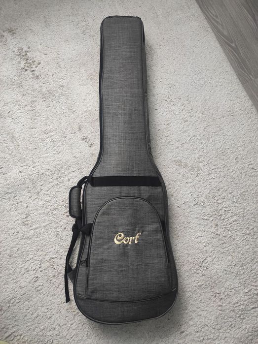 Чохол для бас гітари та ремінь для гітари синій