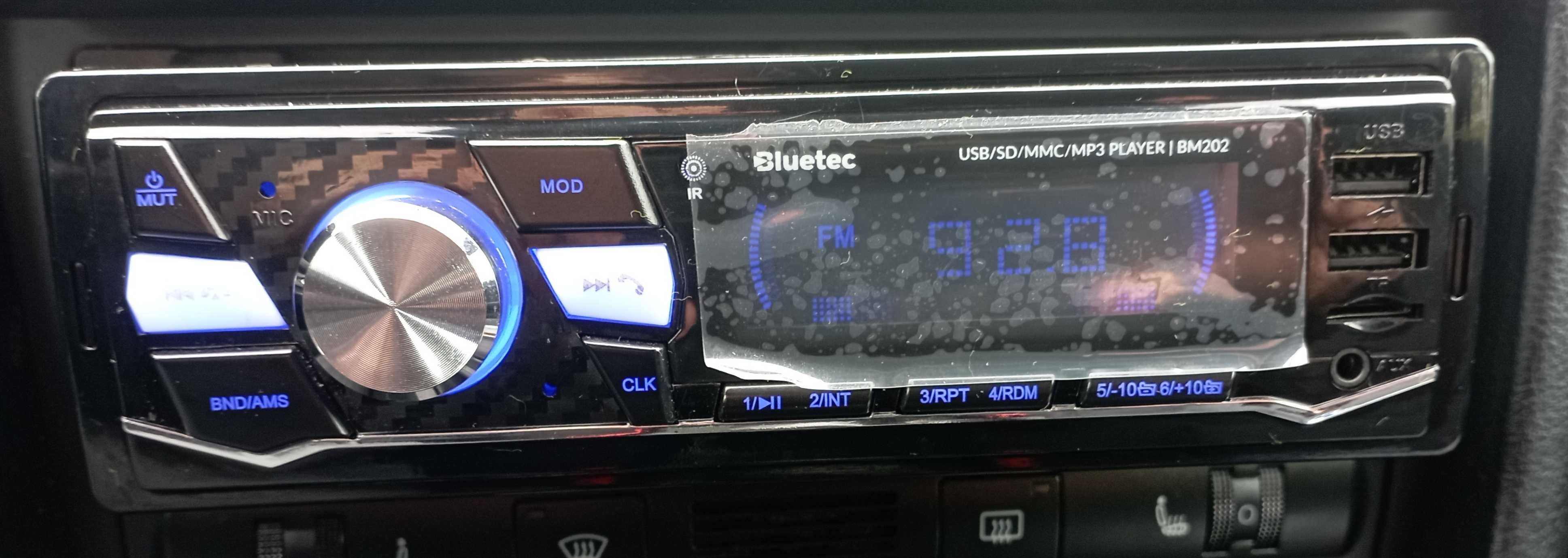 Radio Samochodowe FM Bluetooth USB SD Zestaw Głośnomówiący!