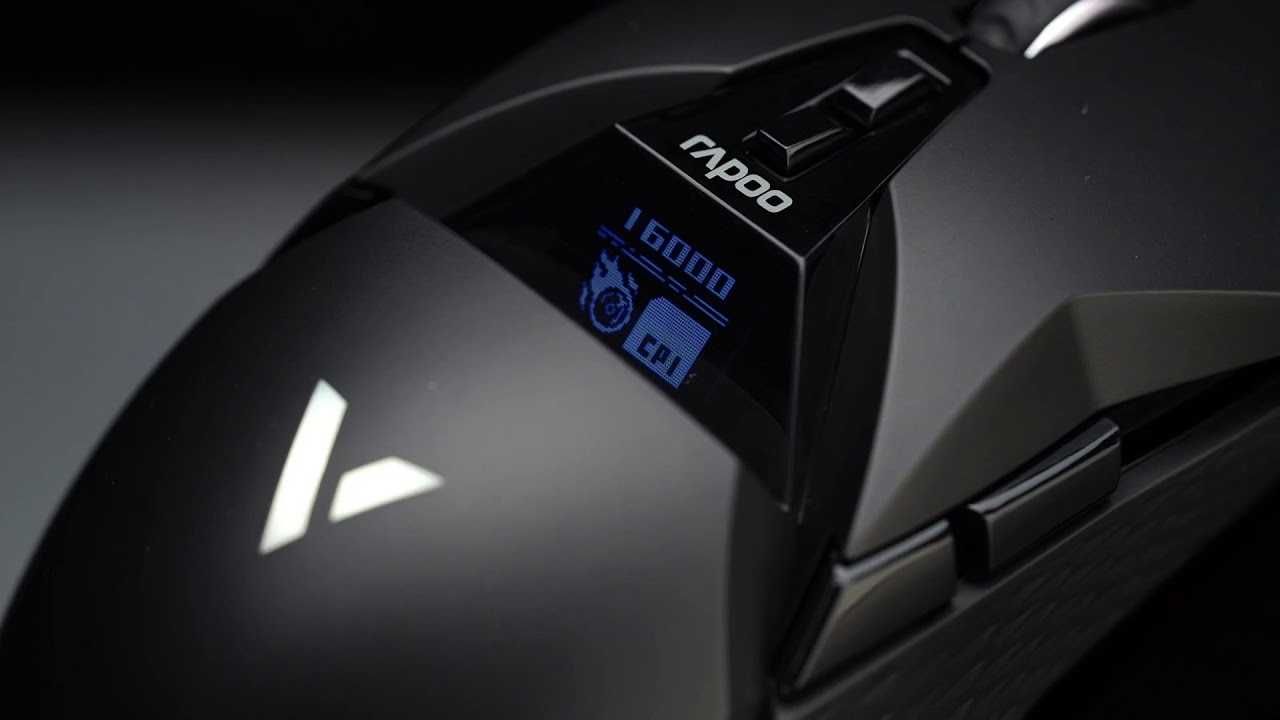 Rapoo VT950 бездротова ігрова мишка з екраном 16000DPI RGB 11 кнопок