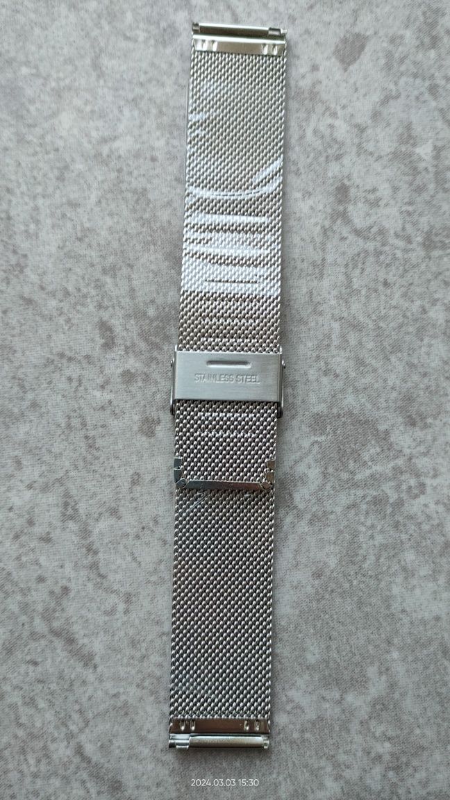 Bransoletka damska smartwatch zegarek ze stali nierdzewnej 22 mm
