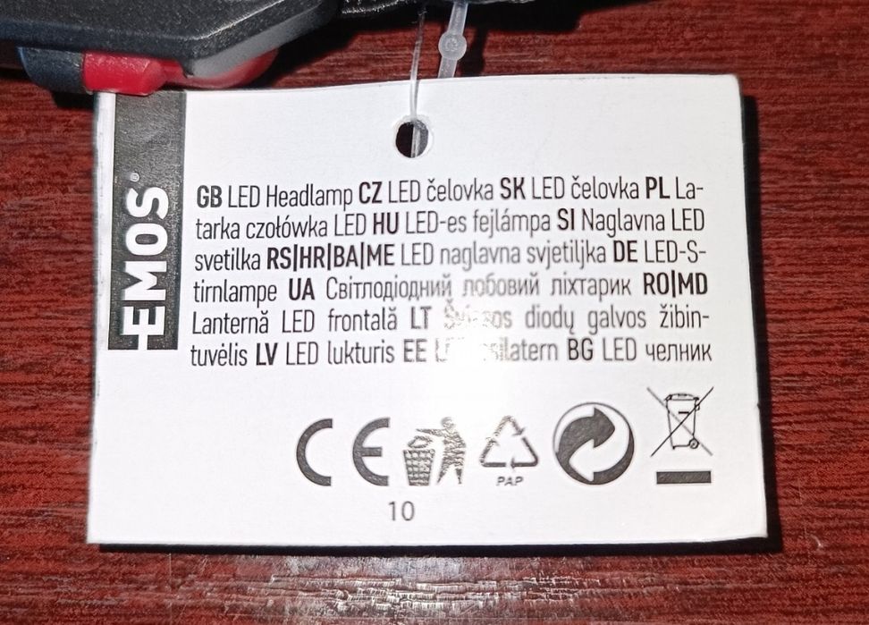 Nowa latarka czołowa LED, bardzo silne światło