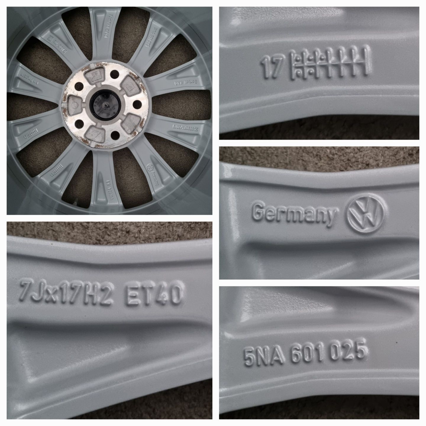 Koła Zimowe Alu z czujnikami 17" VW Tiguan II 2 5x112 SuperStan Orygin