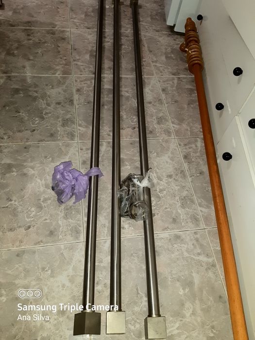 Varões inox 2 tamanhos diferentes