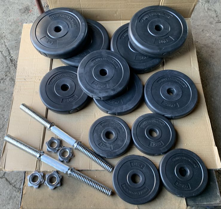 Hantle 2x20kg obciazenie 40kg silownia hantelki do ćwiczen regulowane