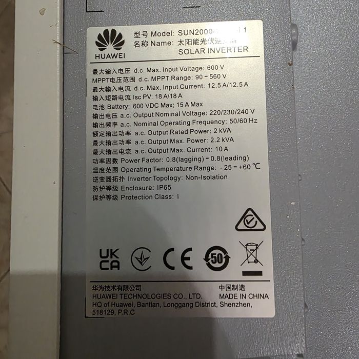 Inversor Huawei para painel solar