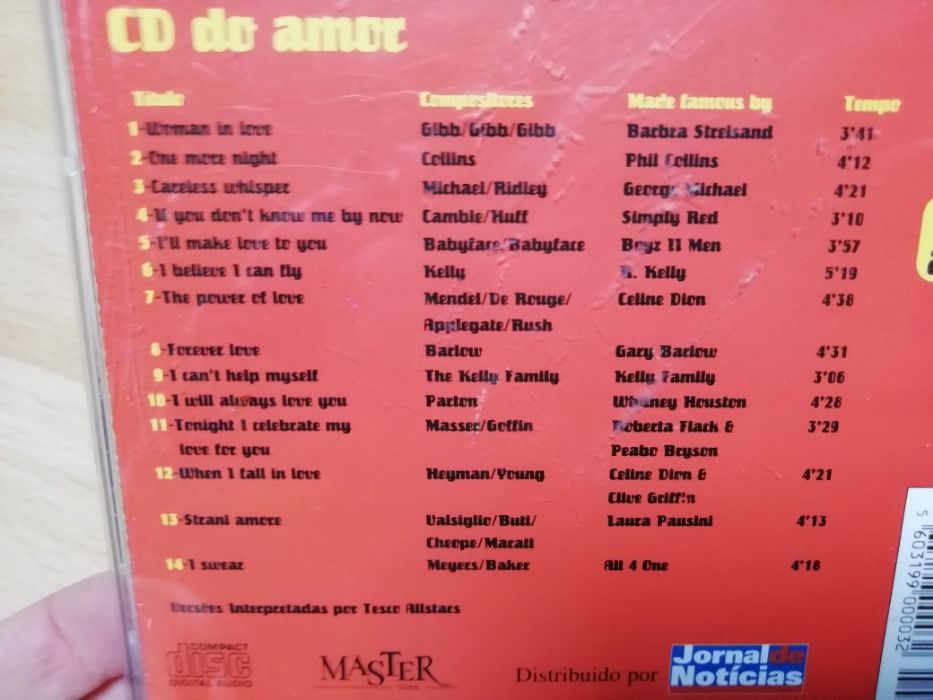 4 CD's de Música Romântica