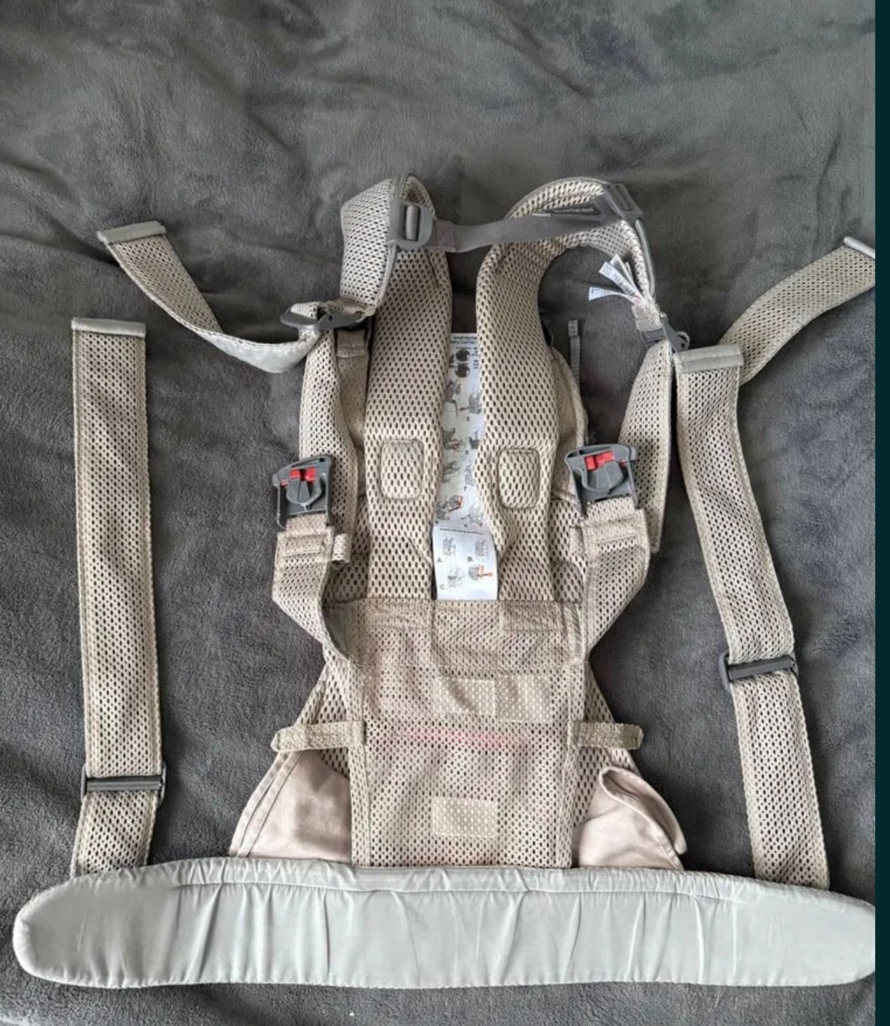 Nosidełko Babybjorn one air beż beżowe