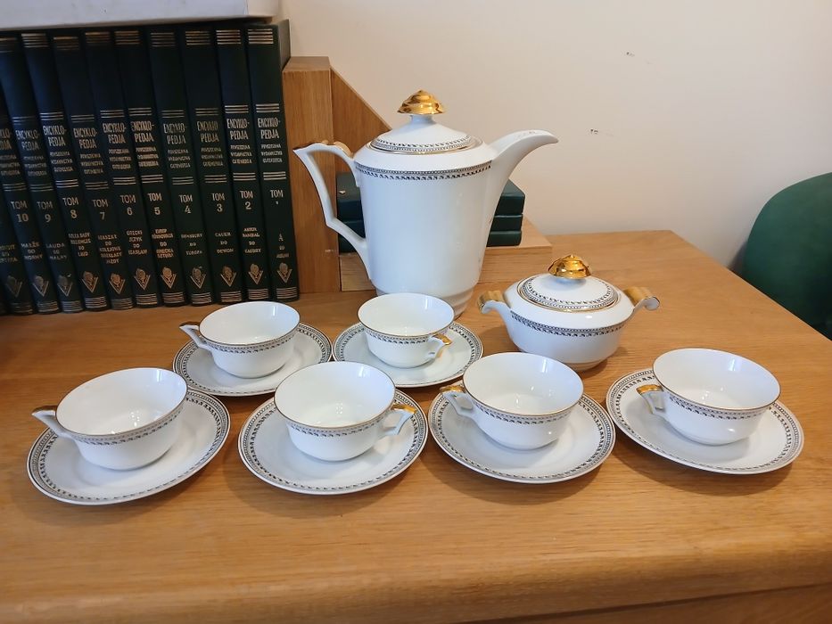 Przedwojenny Ćmielów Bałtyk serwis do espresso gatunek specjalny