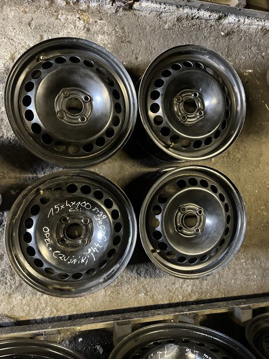 Ix44 felgi stalowe 15x4x100 6,5 cala ET39 opel+czujniki