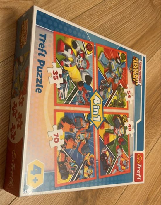 Nowe puzzle Trefl 4w1 Transformers Rescue Bots Academy
