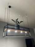 Lampa kwietnik wiszący loft industrial