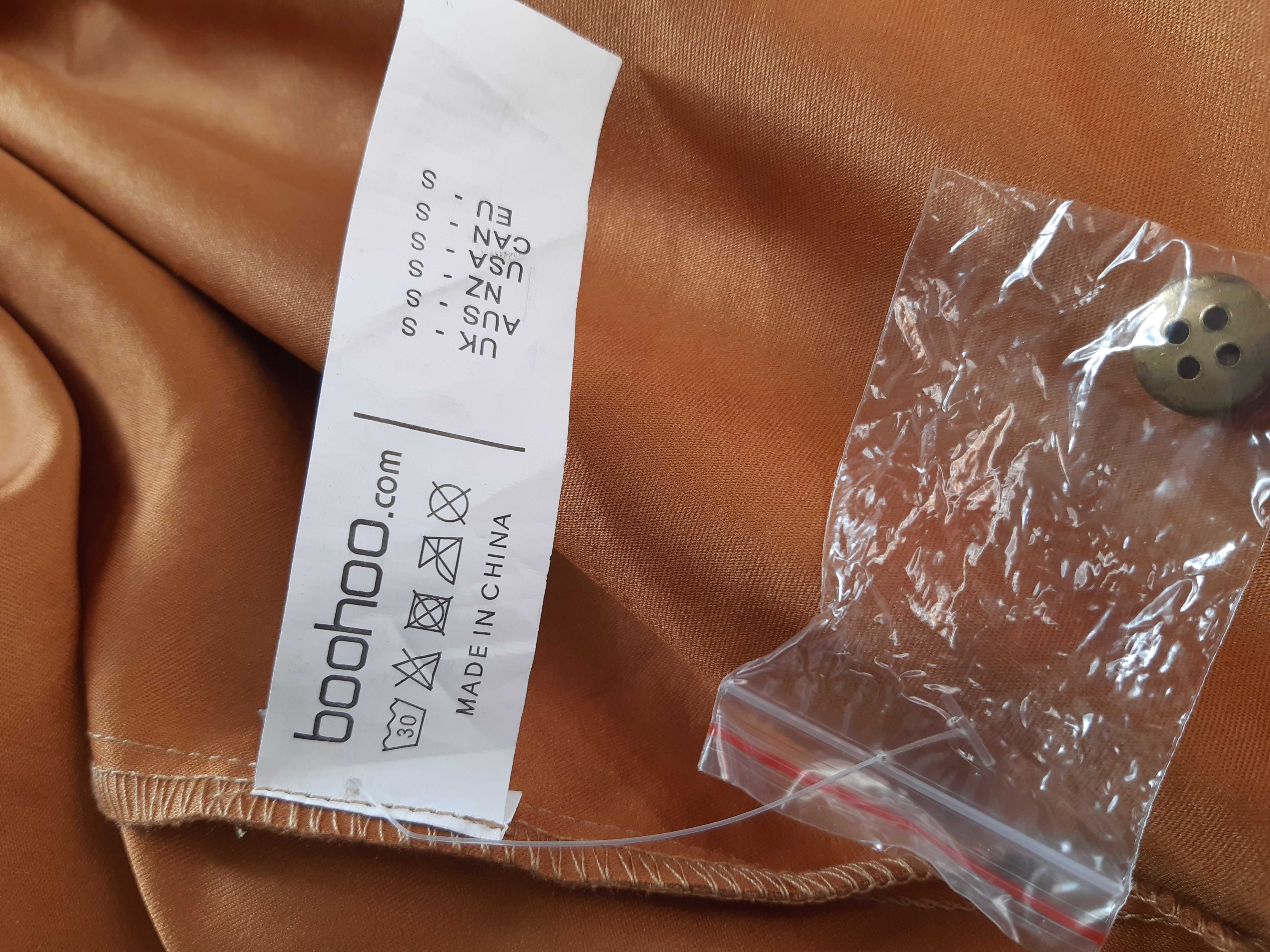 Стильная рубашка, эмитация замша, замшевая boohoo