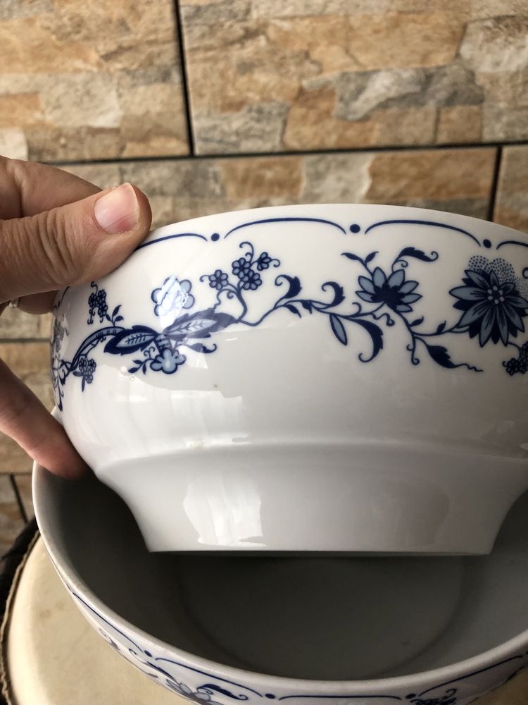 Porcelana 2 miski salaterki Porzellan wzór cebulowy