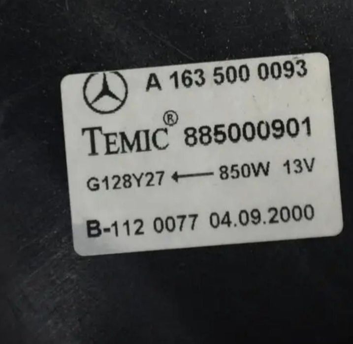 Вентилятор на MercedesML270ML280ML320ML400ML420ML500ML55ML63W163W164