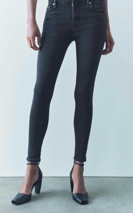 Ботінки шкіра ZARA ботинки кожаные ботильйоны челси чоботы сапоги h&m