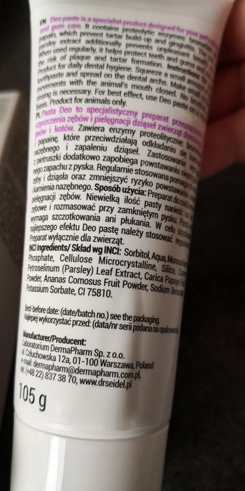 Świetna pasta do zębów dla psa/kota