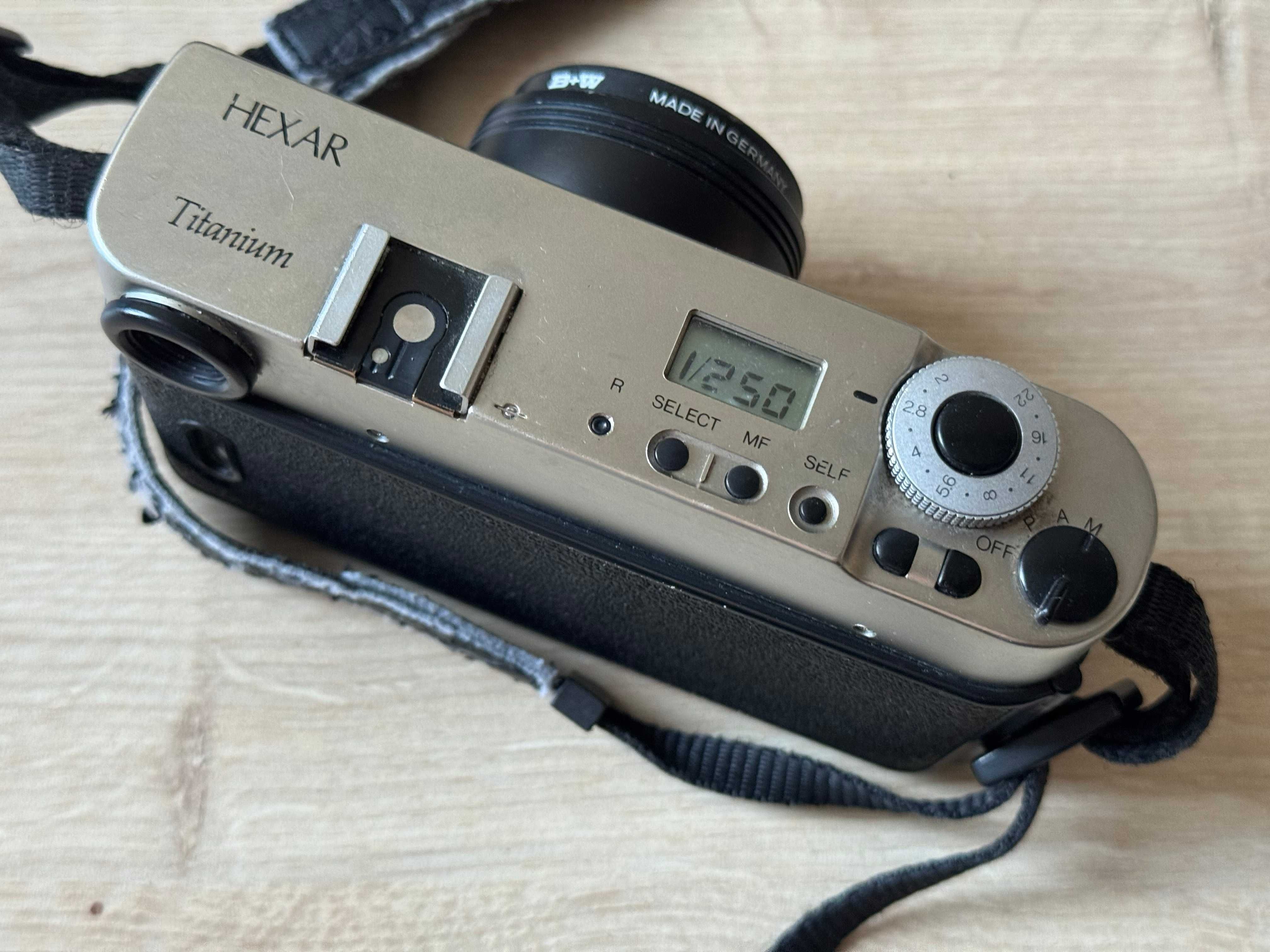 Konica Hexar TITANIUM - fixed lens f/2.0, 35mm, rzadki egzemplarz