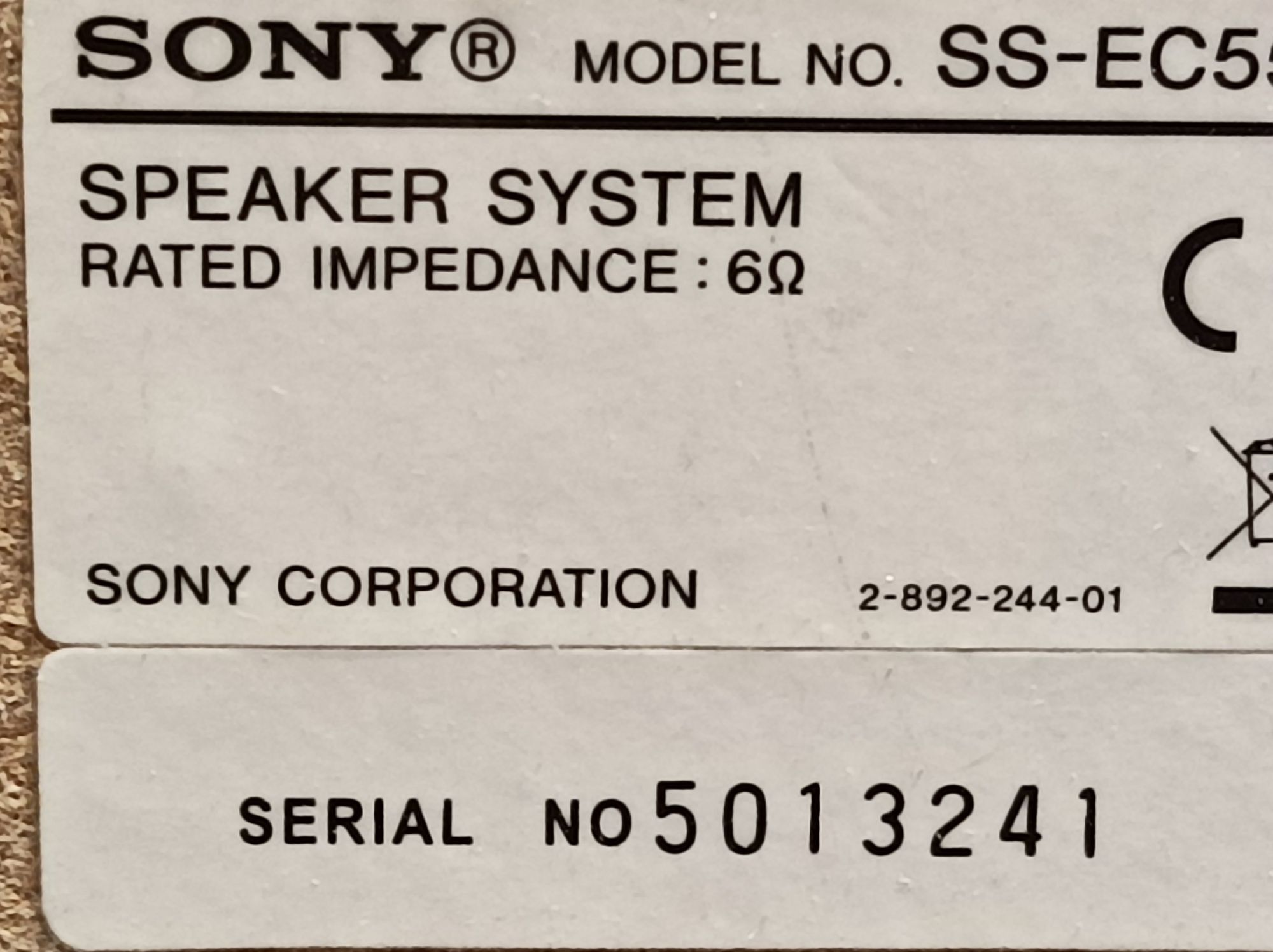 Kolumny Sony mod.SS-EC55S. Tanio!