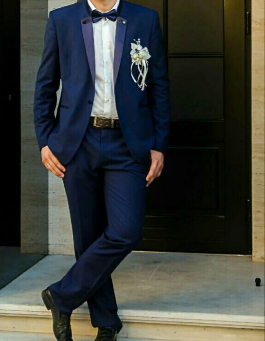 Свадебный костюм синий