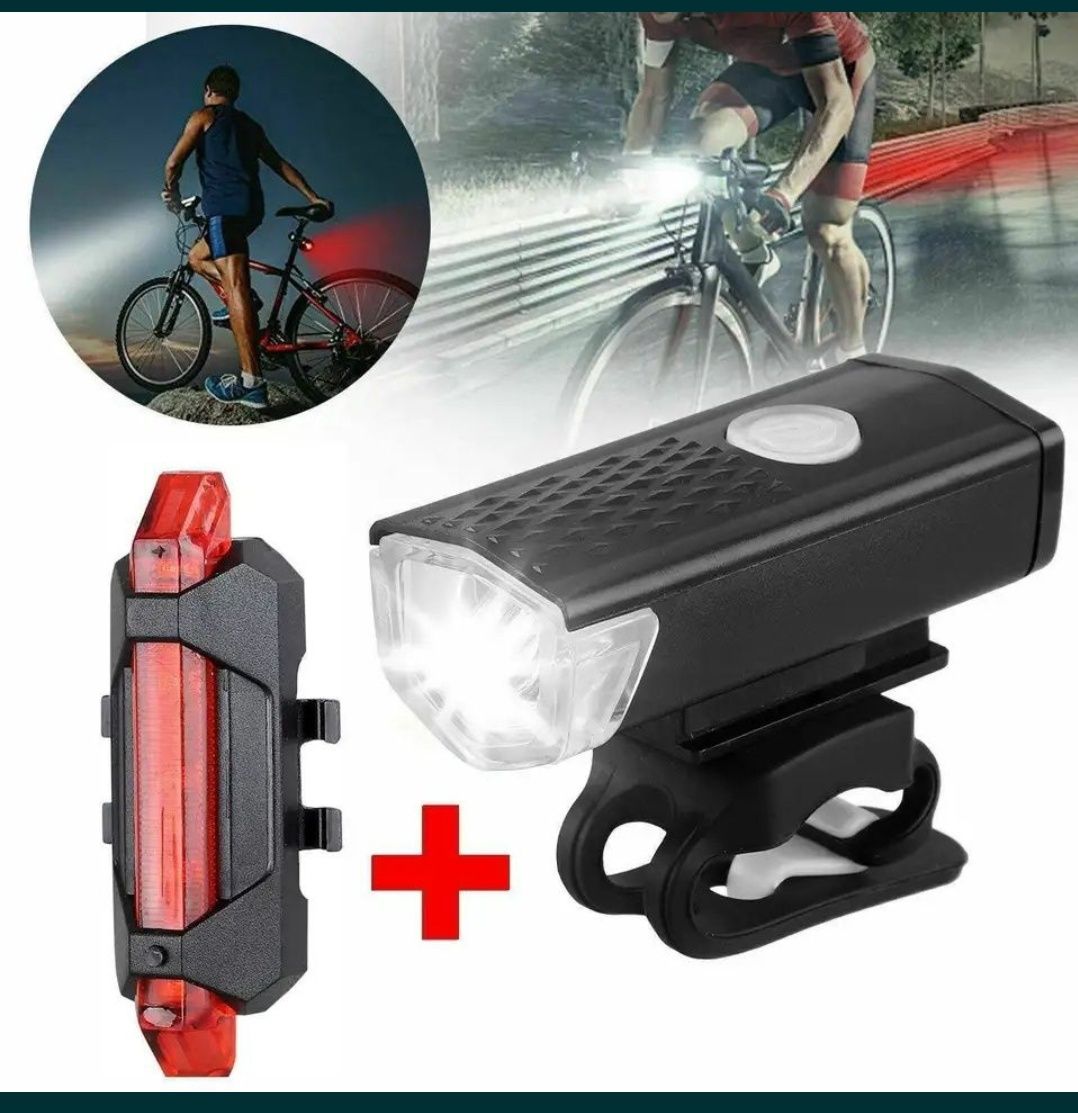 Велосипедный фонарик передний и задний