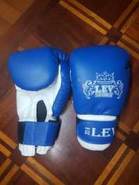 Боксерські рукавиці Lev шкірзам сині