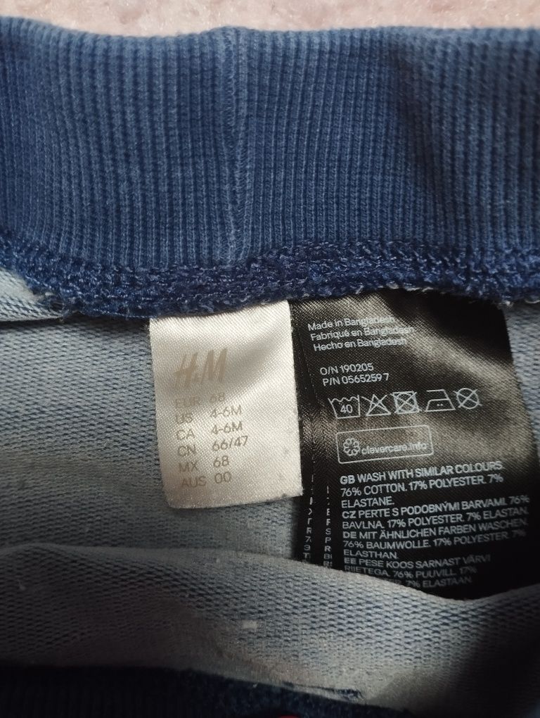 Spodnie h&m chłopięce 68