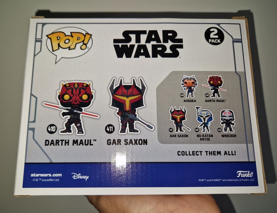 Star Wars Darth Maul & Gar Saxon Glow Funko