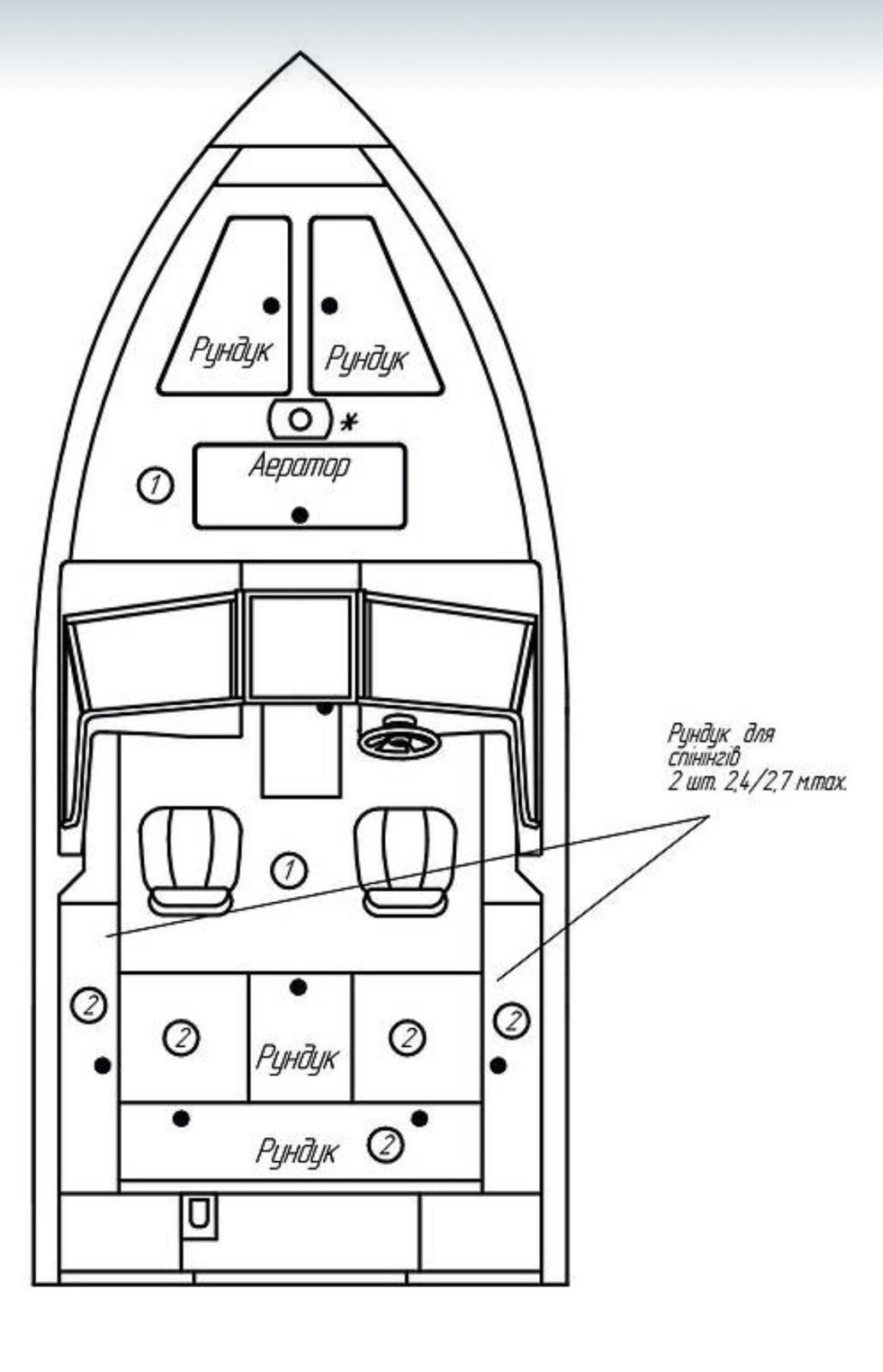 Продам лодку Powerboat 470L, мотор Mercury 115 PRO XS