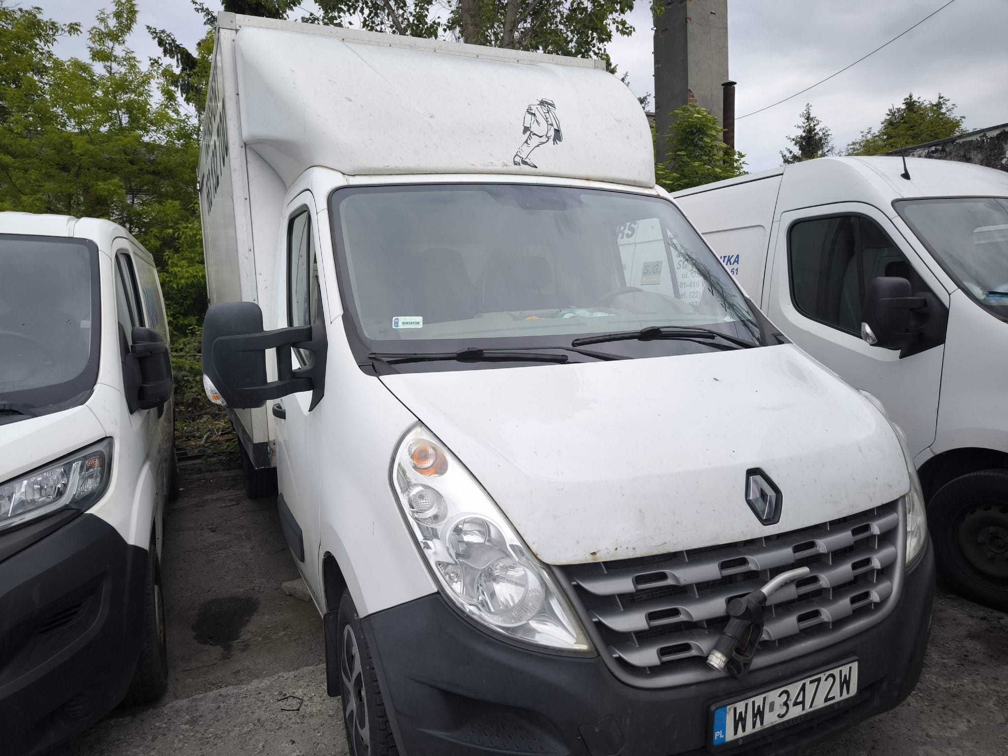 Renault Master 2.3 dci, Kontener + winda, uszkodzony motor