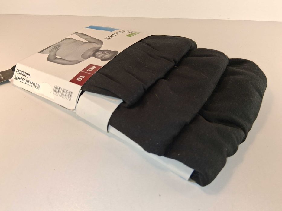 A269 Zestaw 3-Pak Livergy Podkoszulki Męskie Bawełniane Prążkowane 4XL