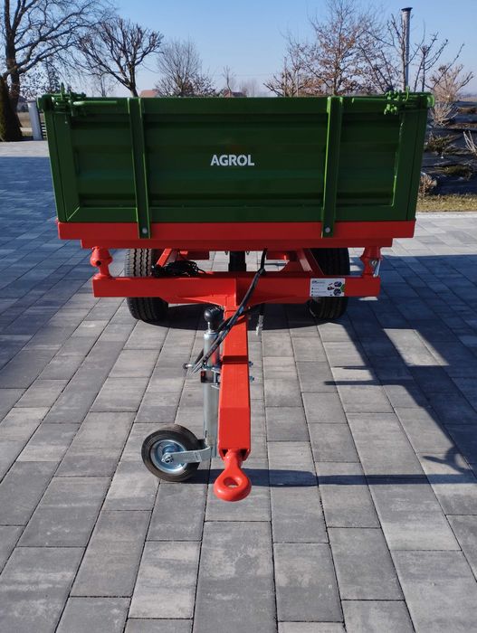 Rolnicza Przyczepa Dwuosiowa 2,5T Kiprowanie na 3 Strony Dowóz