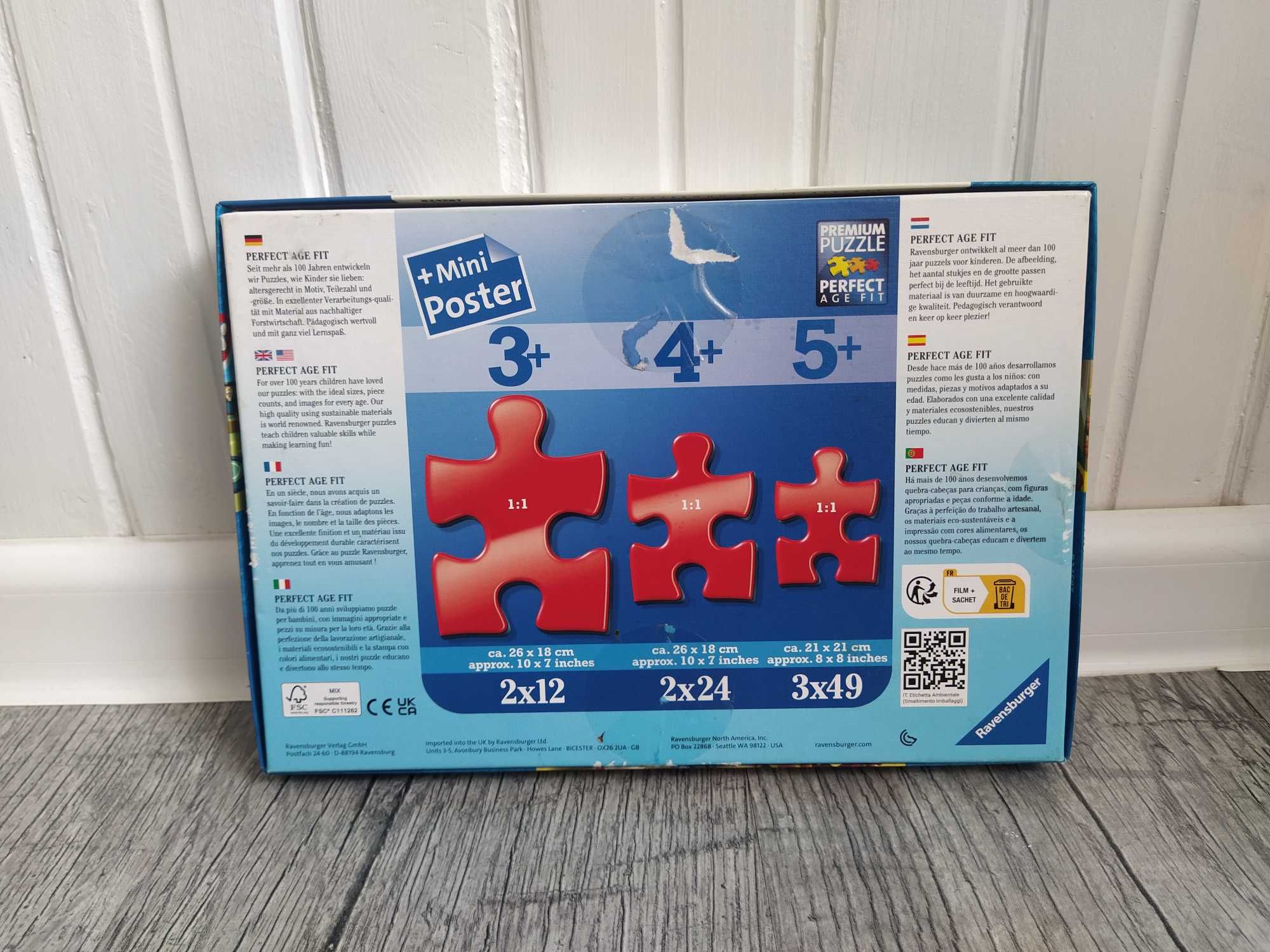Ravensburger Puzzle Paw Patrol Psi Patrol 2x24 elementy wiek 4+
