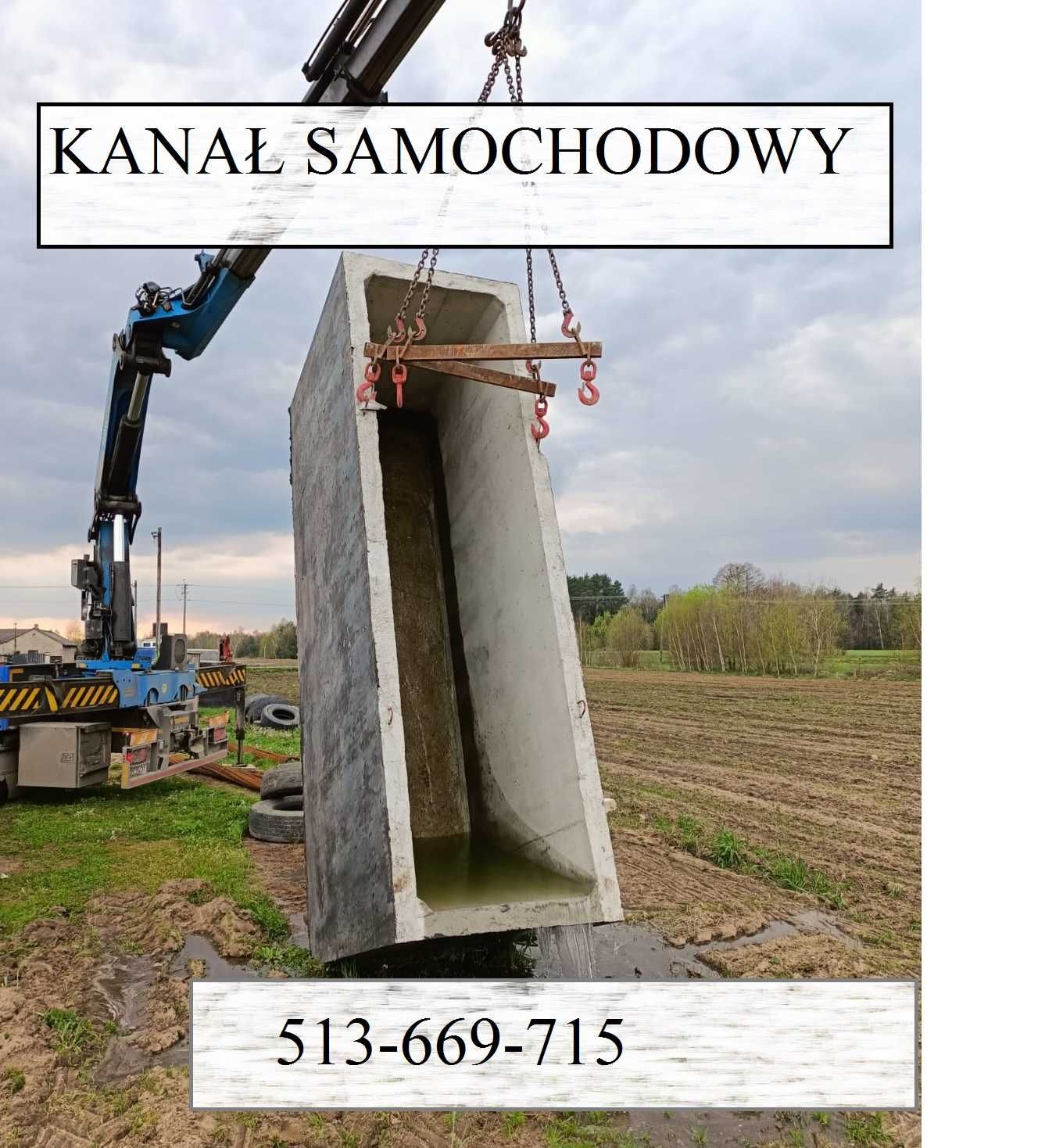 Kanał samochodowy ściana 12cm betonowy kanały samochodowe deszczówka