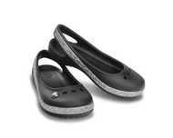 Czarne baleriny 25 Crocs C9 wkładka 16 cm brokatowe Geena
