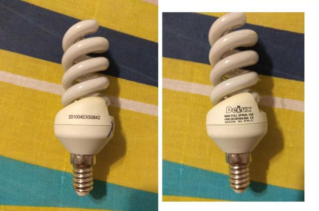 Неробочі енергозберігаючі (ртутні люмінесцентні) лампи
