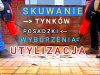 Skuwanie Posadzki Skuwanie Tynku Rozbiórka Pieca Wywóz Gruzu Mebli