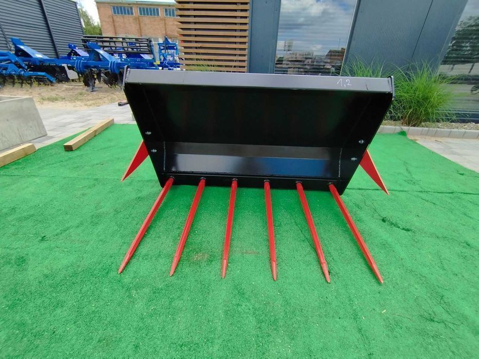 Widły do obornika - kute kły ząb, Euroramka