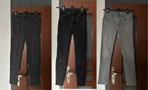 Paka zestaw trzech par spodni rurki skinny jeansy h&m