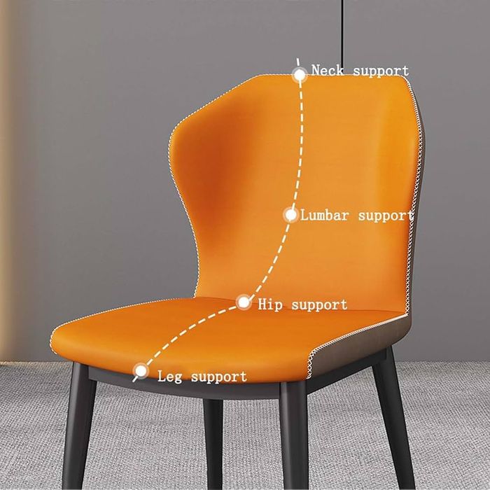 Krzesło skórzane ergonomiczne – 2 sztuki