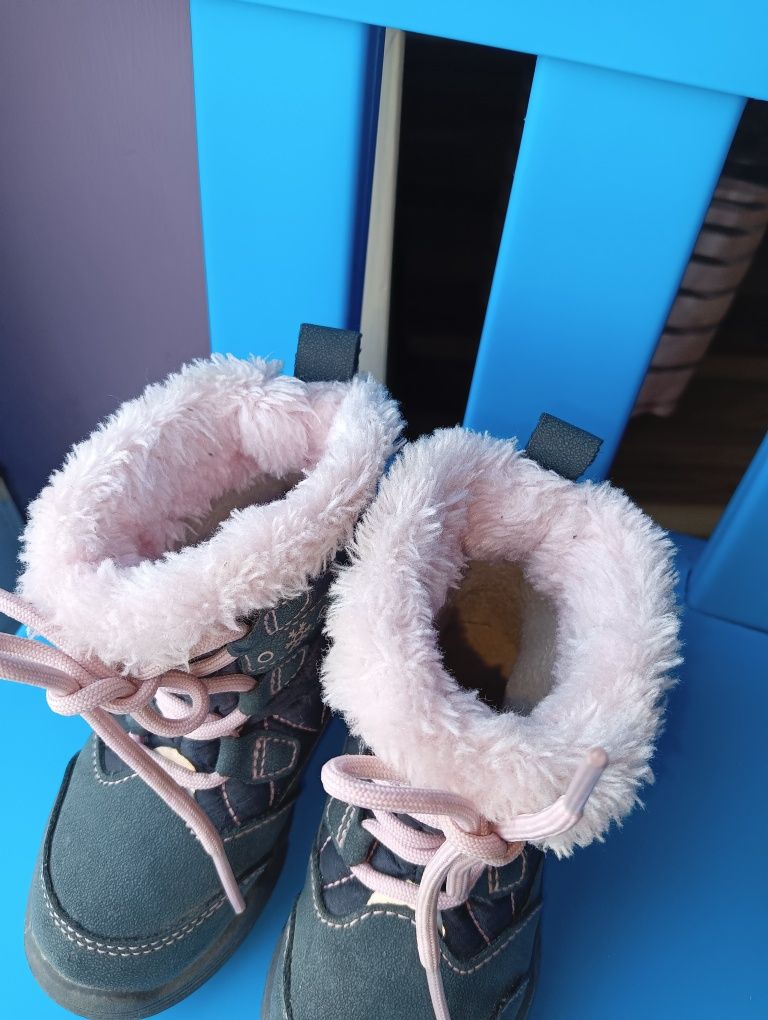 Śniegowce buty dziewczęce rozmiar 22 lupilu