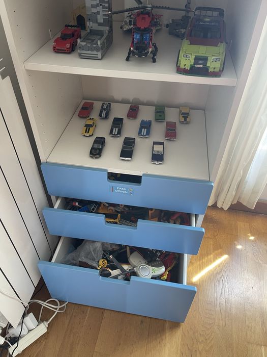 Movel ikea SMÅSTAD / PLATSA gavetas azuis