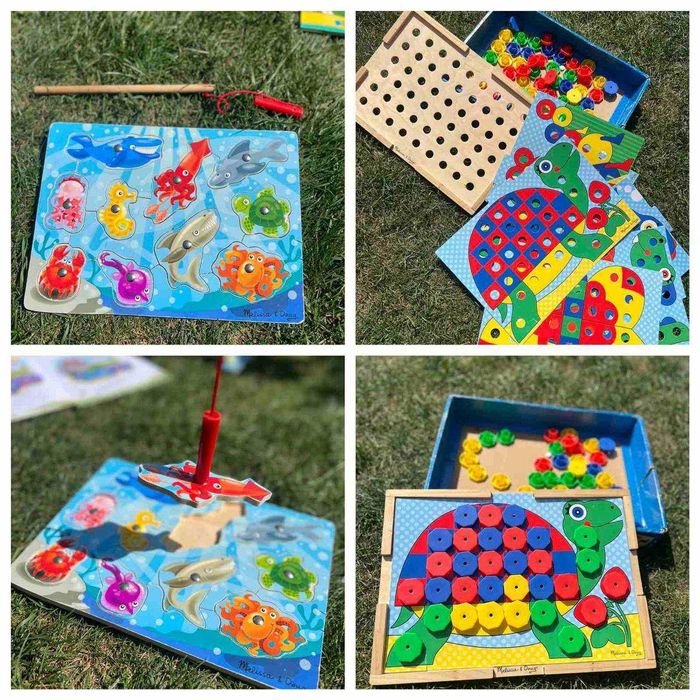 Мозаика Melissa doug, рыбалка melissa doug, пазлы