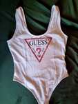 Body guess s xs białe na ramiączkach stringi