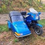 Motocykl z wózkiem bocznym. Bmw k 100 - eml / ezs