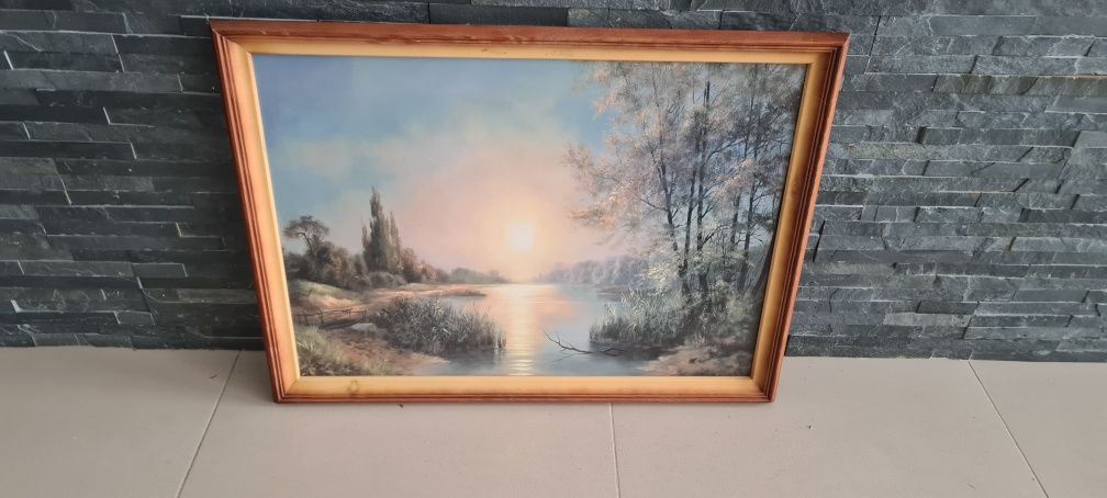 Obrazy w ramie, motyw jeziora